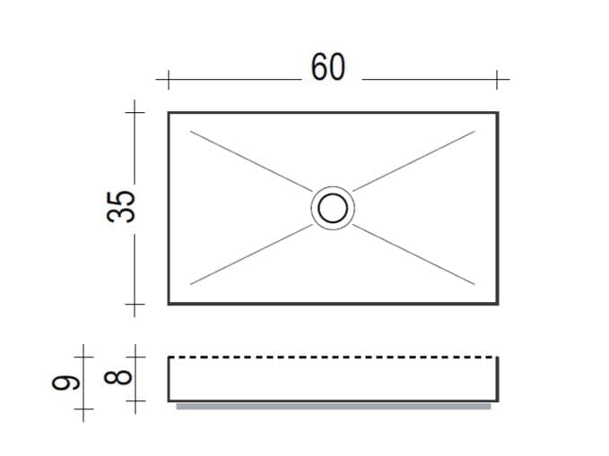 Прямоугольная столешница из нержавеющей стали In Stock Moab ARCH-00023724 - Вид №2
