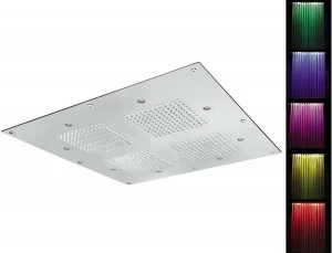 Rubinetterie Mariani Встраиваемая в потолок душевая лейка с хромотерапией Cromoterapia Sq0-l4