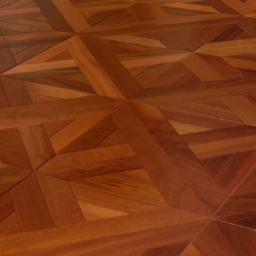 Модульный паркет Marco Ferutti Linea Linea Сапели Сапеле (Гладкая) 405х405 мм 2600600039 - Вид №2