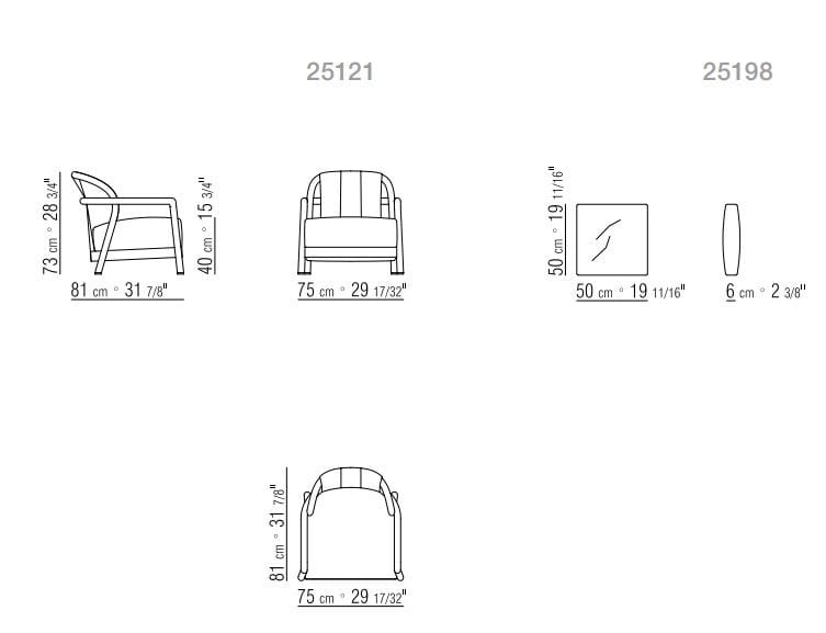 Тканевое кресло с подлокотниками Flexform Элисон ARCH-00136984 - Вид №6