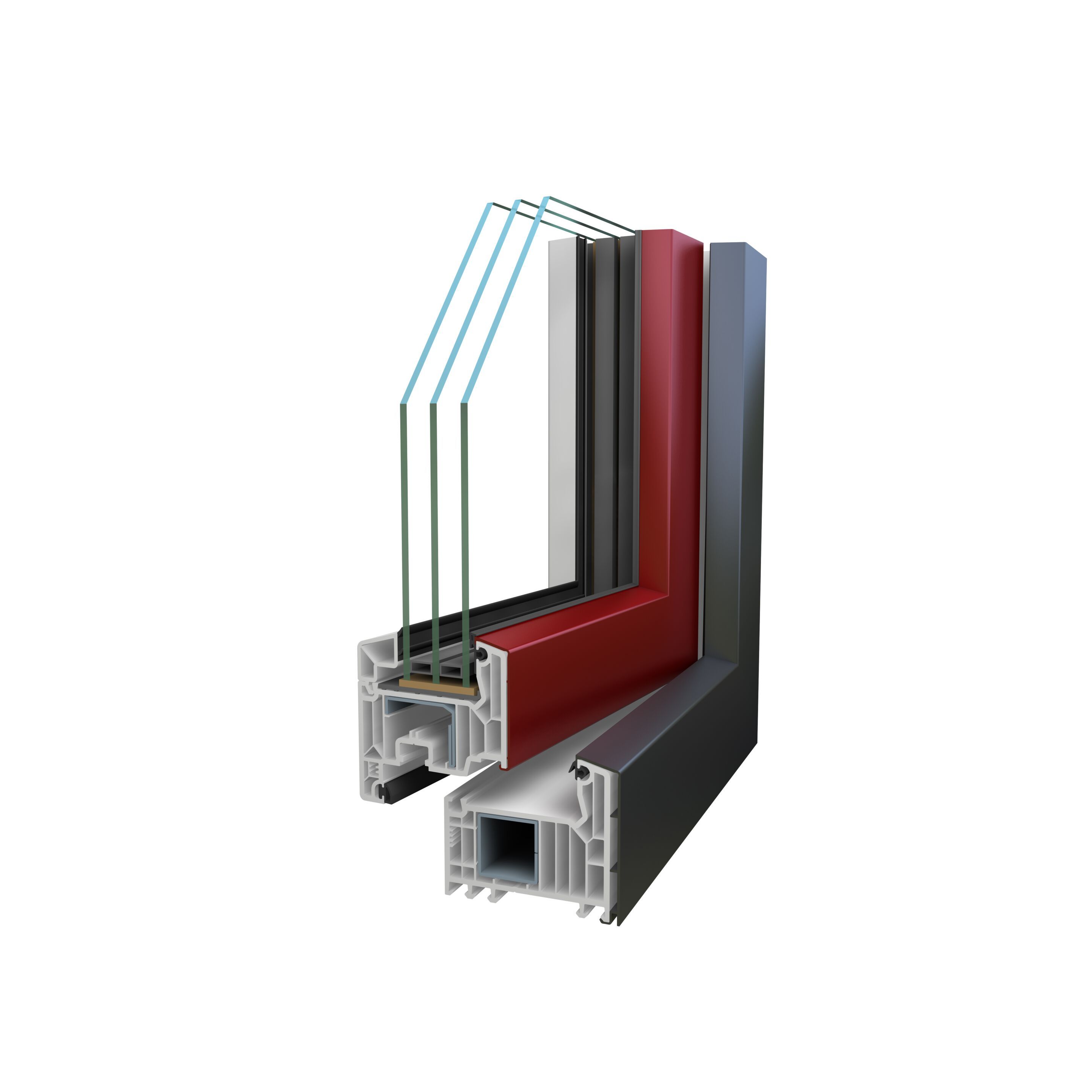 ПВХ створки окна Veka SOFTLINE 82 ARCH-00149520 - Вид №2