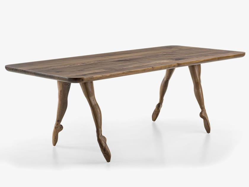 Прямоугольный стол из массива дерева Riva 1920 IN PUNTA DI PIEDI ARCH-00091846