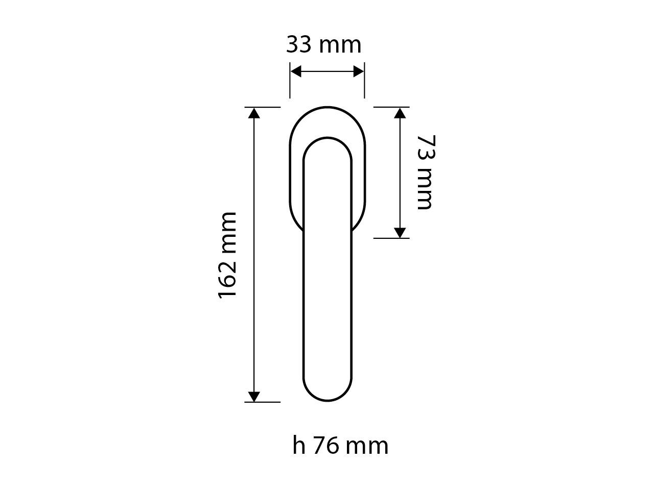 Латунная оконная ручка на овальной розетке LINEA CALI' Turbo ARCH-00081287 - Вид №1
