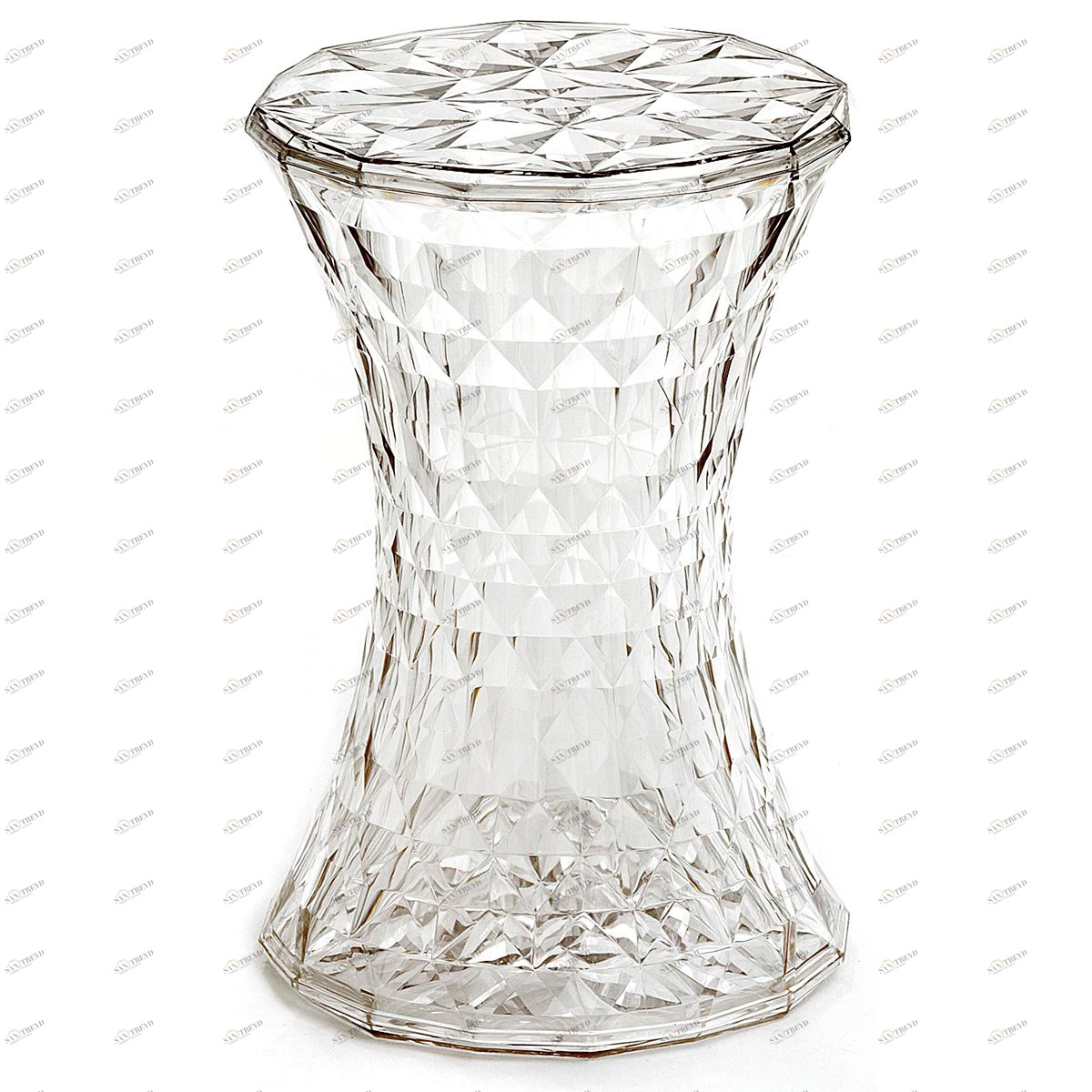 Приставной столик круглый прозрачный 30 см K-LT-1 GRAUM  304091 Прозрачный 