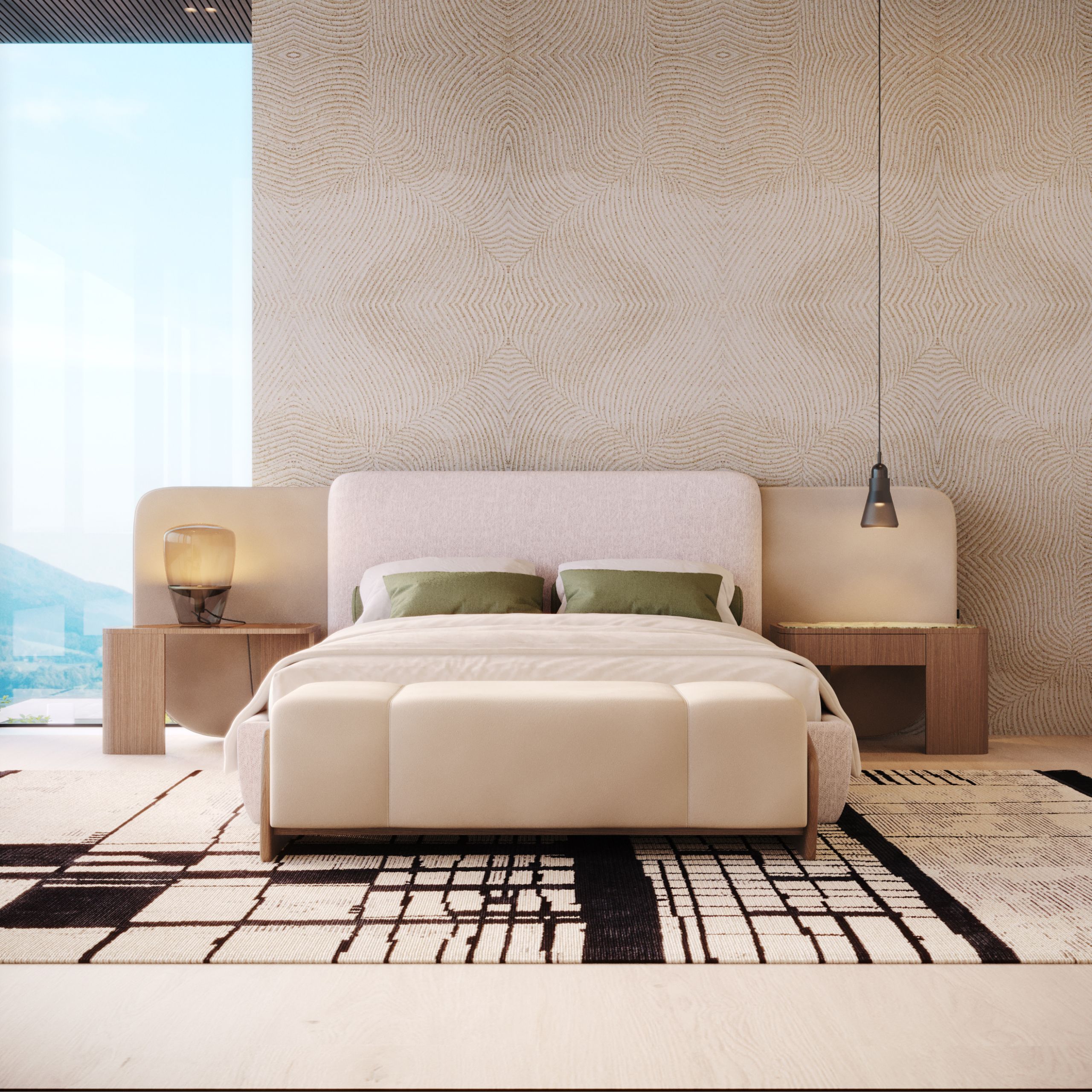 Скамейка из ткани Stylish Club Margem ARCH-00056703 - Вид №2