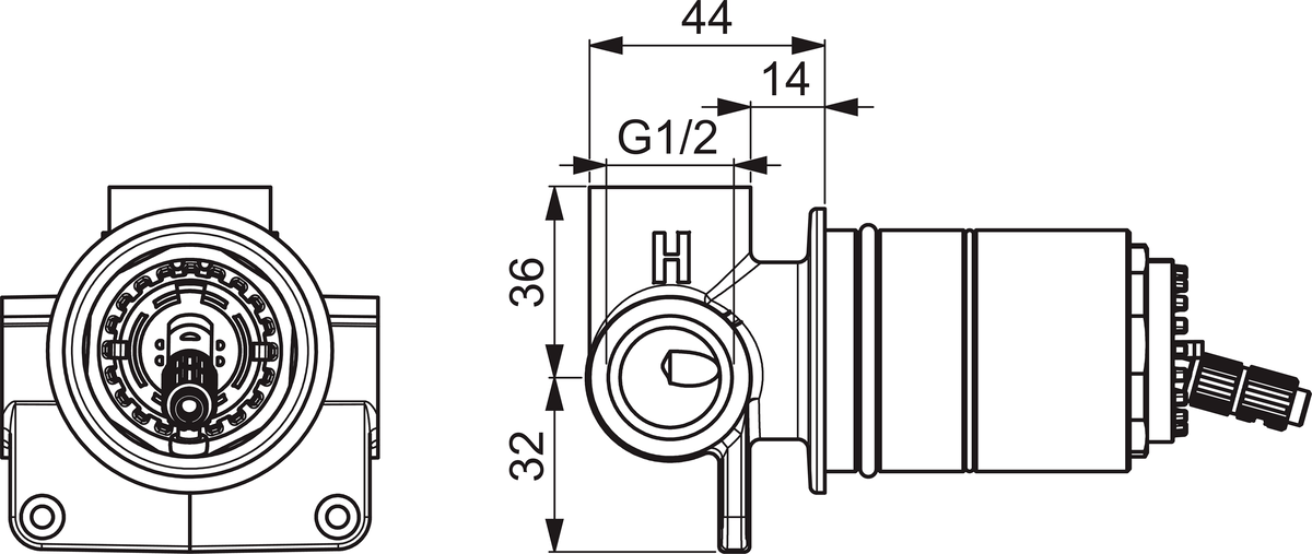 Oras 1086 Корпус  смесителя для душa 1086  - Вид №1