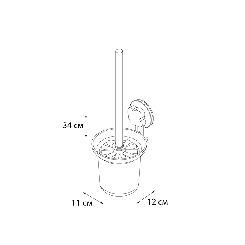 Ерш настенный Grampus ПЛАСТИК GR3397 - Вид №2