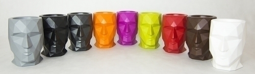 070283 Кашпо матовое бежевое 42см Vondom Adan