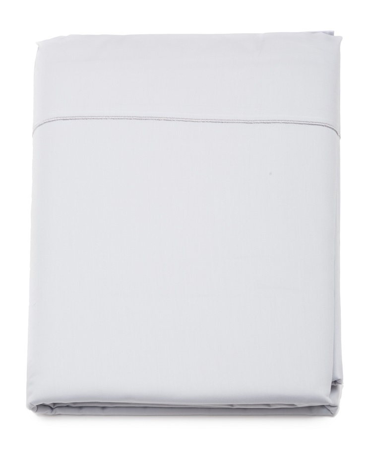 SH240_ME_S Простынь 240/300 metal серый сатин Blanc des Vosges Santreyd 