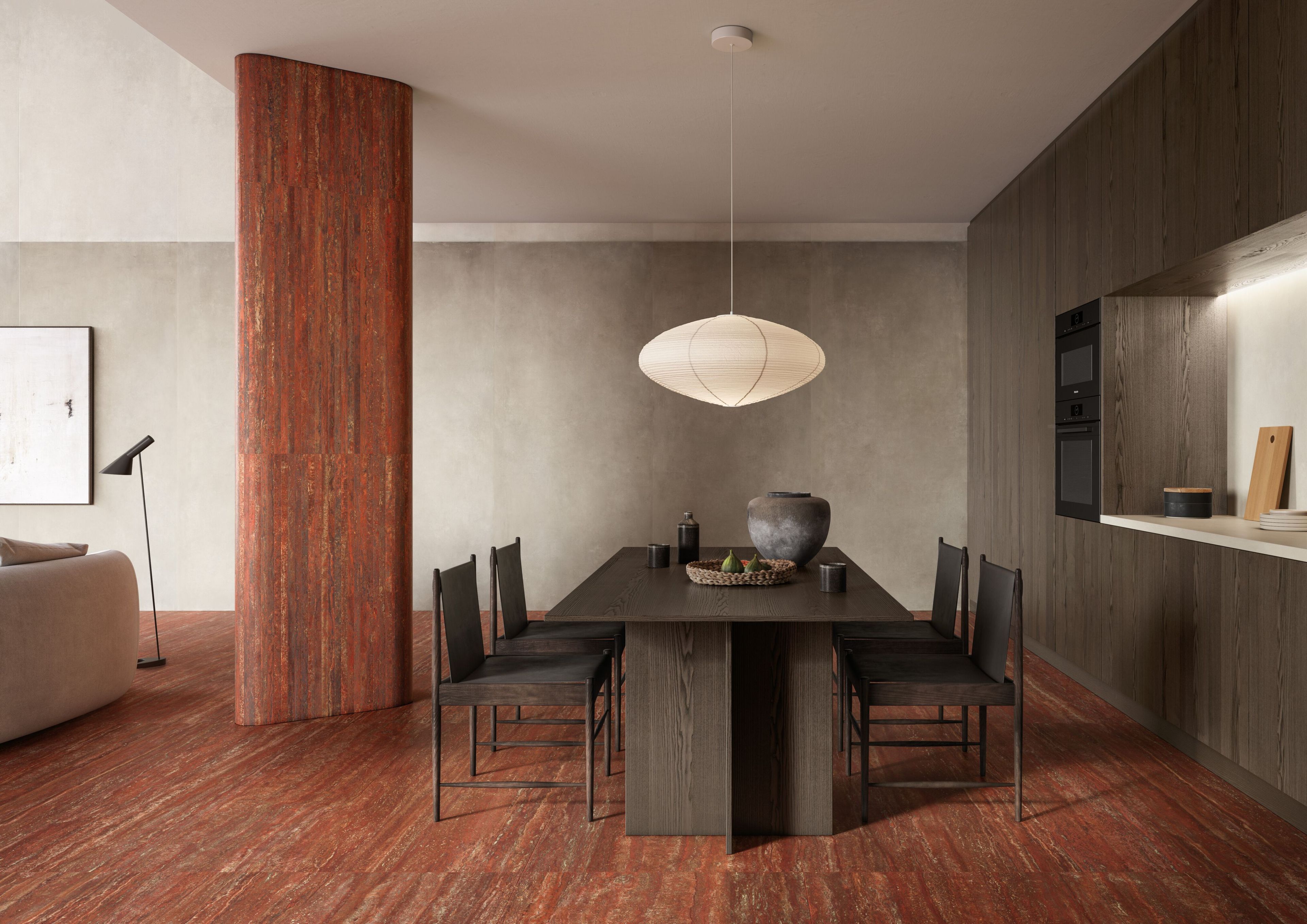 Напольное / керамогранит с эффектом травертина Italgraniti травертины ARCH-00139843 - Вид №1