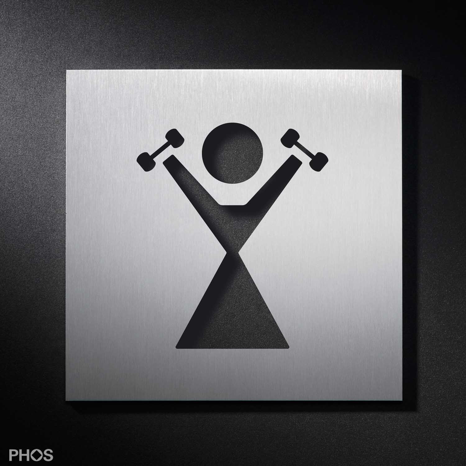 PS4601 Пиктограмма подписывает фитнес-зал для дам PHOS 