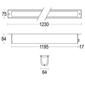 Алюминиевый прямоугольный светодиодный светильник Ghidini Lighting MINICONFINE C ARCH-00150830 - Вид №4