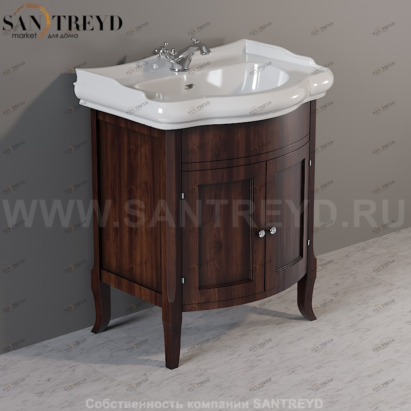 735140 Мебель закрытая под умывальник 69. Retro Kerasan