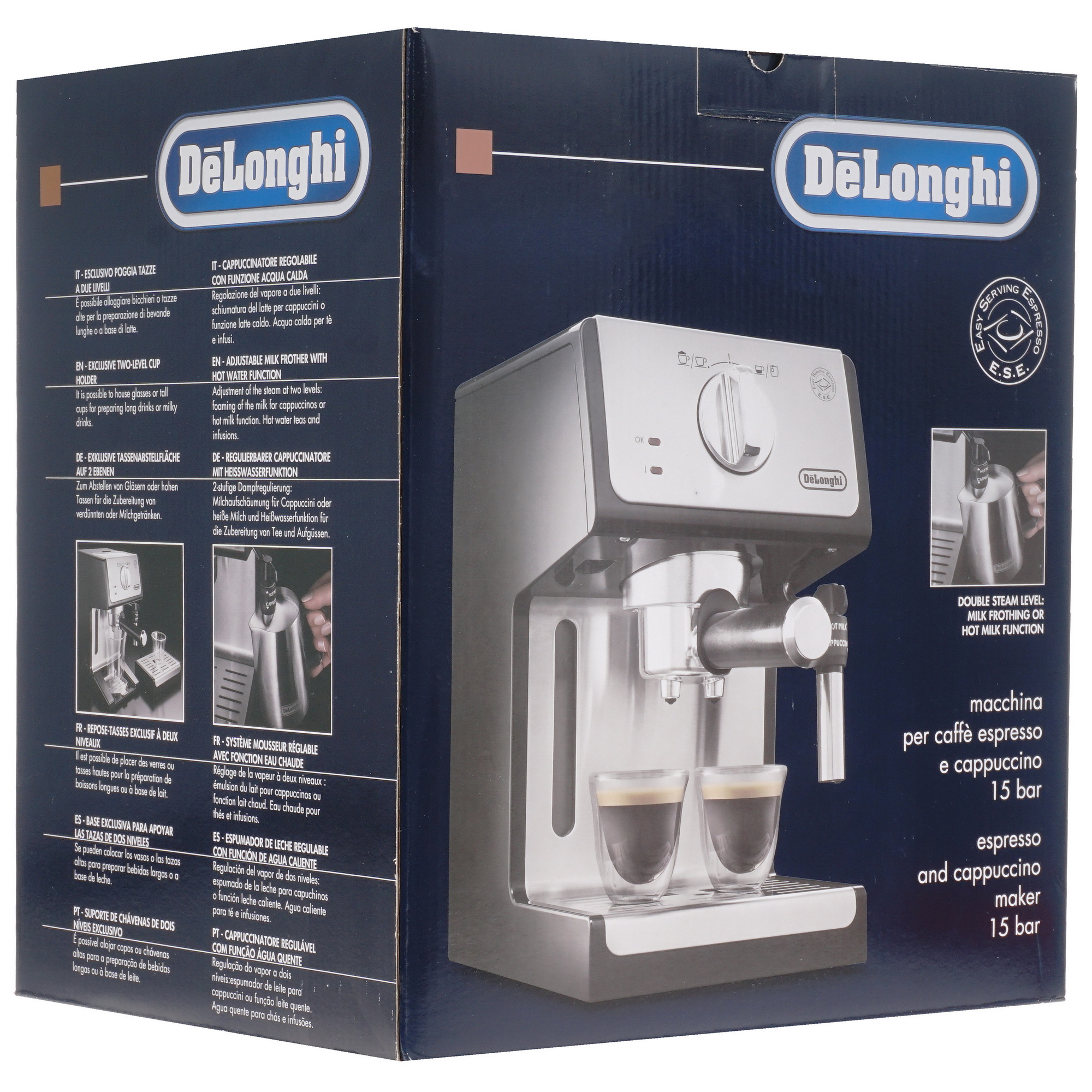 1221957 Кофеварка рожковая DeLonghi ECP 35.31 серебристый STDN-0151248 - Вид №11