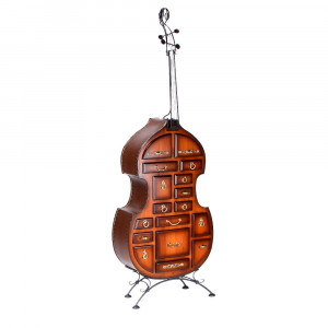 11065 Подставка Контрабас-Комод Орех BOGACHO