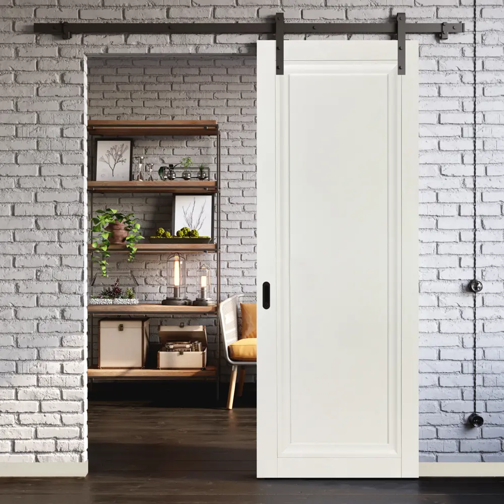 Комплект двери Нобиле глухая 70x200 см полипропилен белый без доборов МАРИО РИОЛИ STLM-2043517 - Вид №3