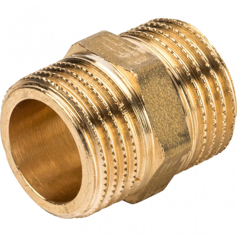 Ниппель НН 1/2" латунь STOUT SFT0003001212 - Вид №2