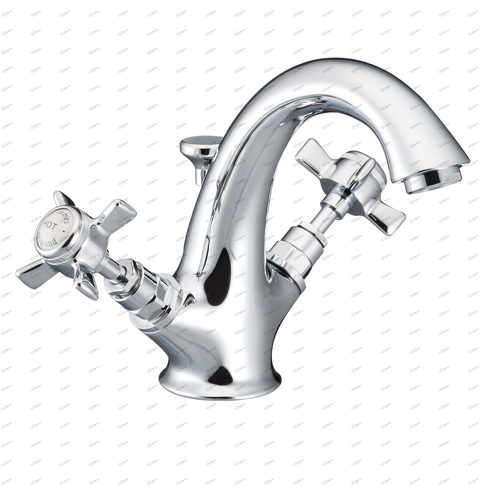 Traditional bathrooms АНГЛИЯ Смеситель для раковины на 1 отверстие Tb412.414.bn 