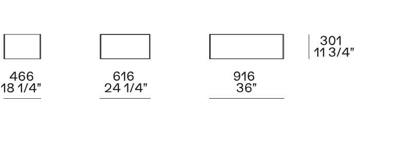 Деревянная прямоугольная тумбочка с ящиками Poliform Code ARCH-00037177 - Вид №4