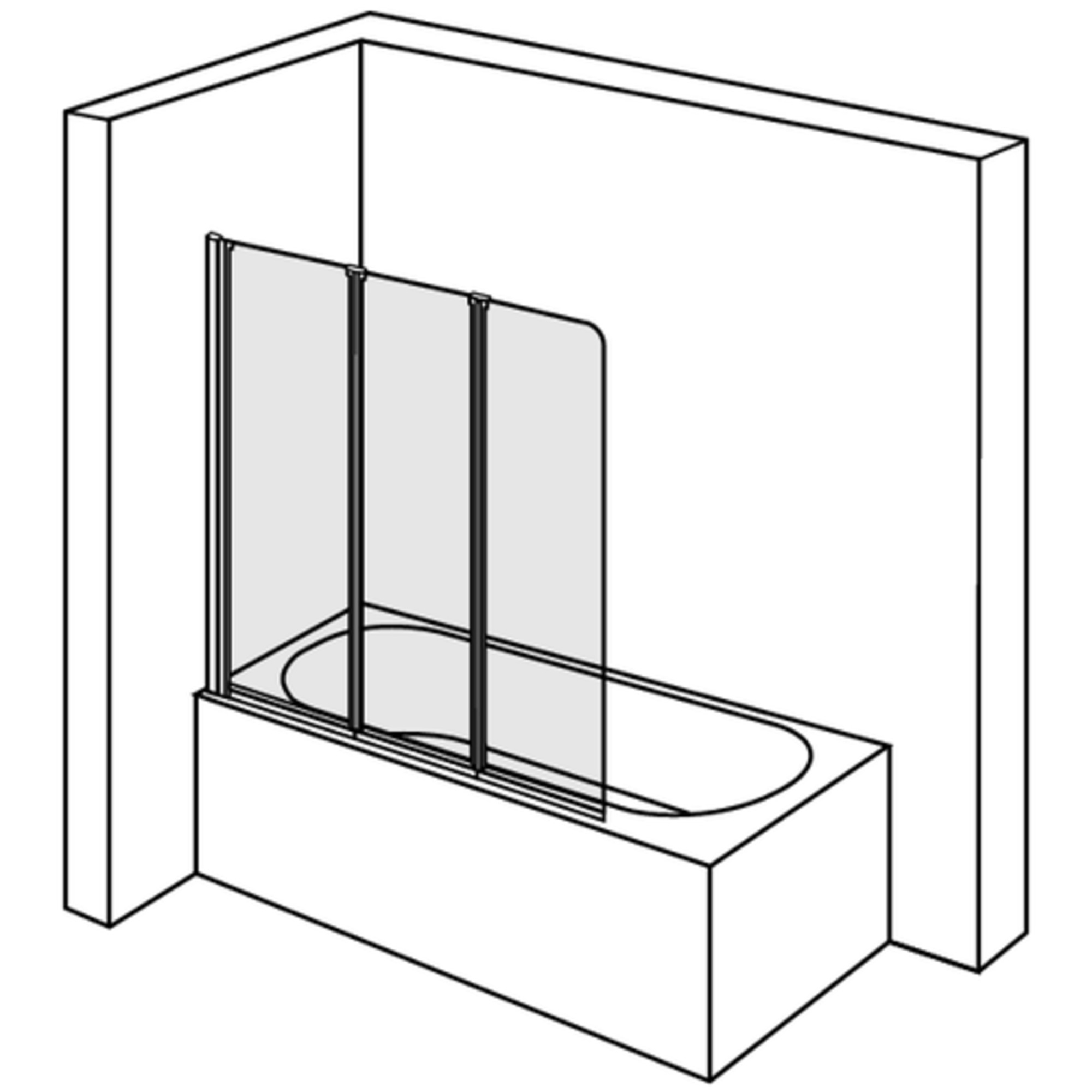 45930 Душевое ограждения на борт вынны Duscholux Швейцария Holydoor Top - Вид №1