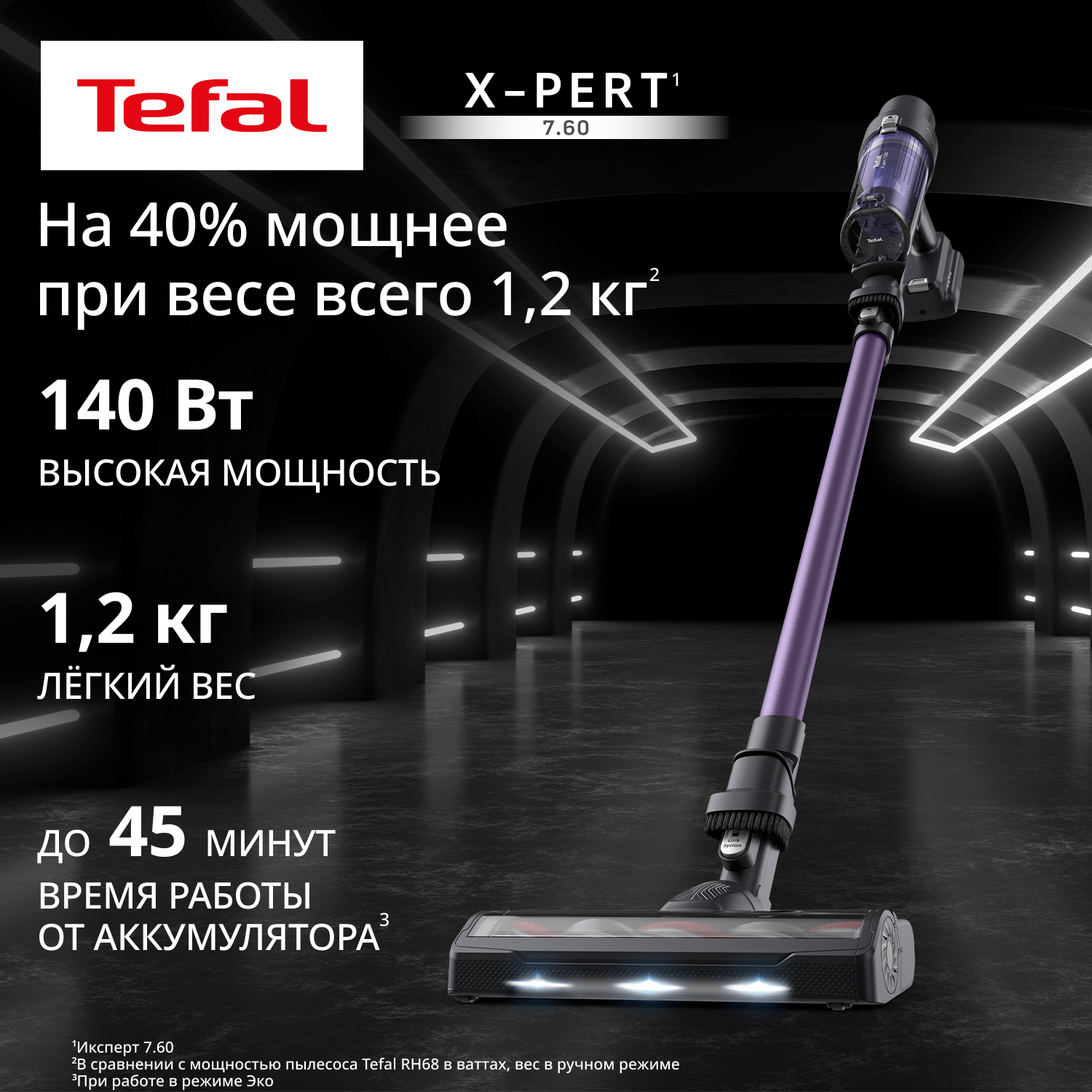 5480956 Пылесос  вертикальный  Tefal TY6А31WO  фиолетовый STDN-0136887 - Вид №6