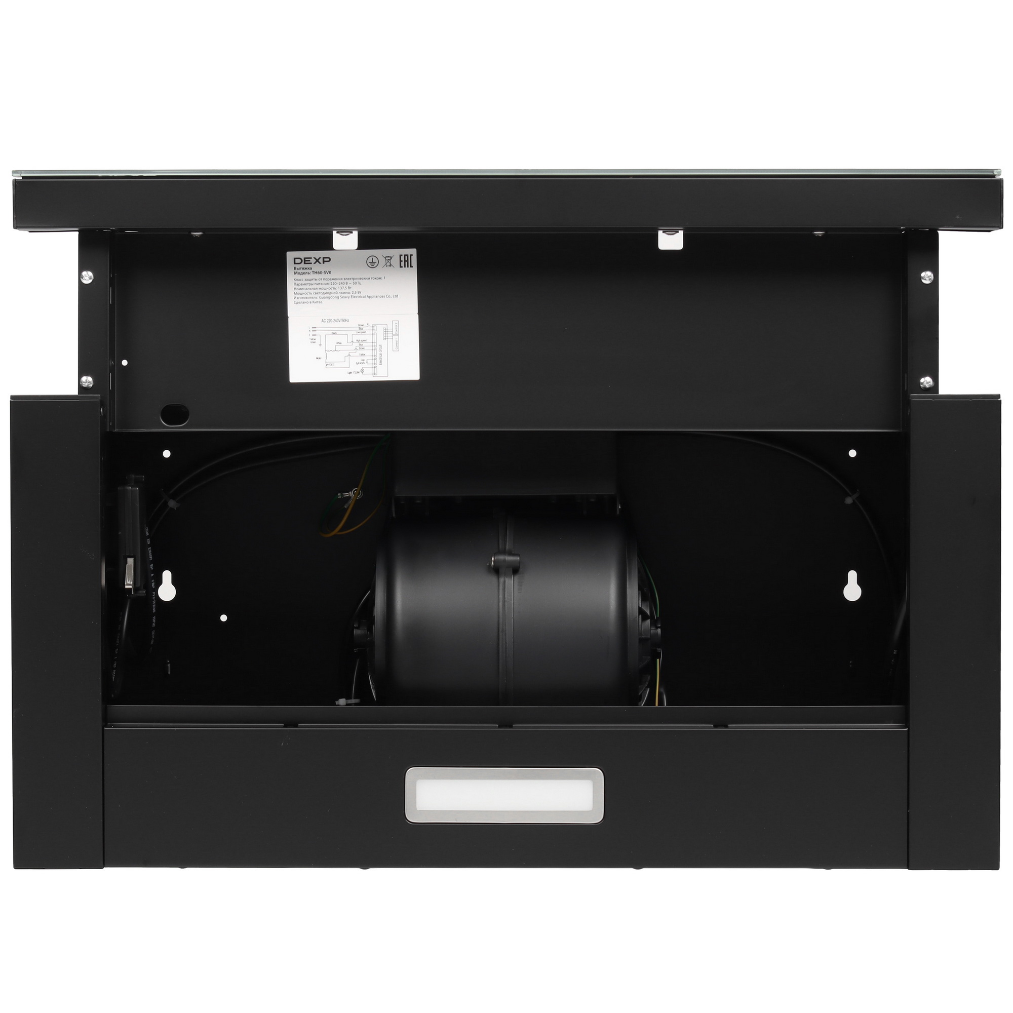 9157928 Вытяжка телескопическая DEXP TH60-SV0 черный/черный STDN-0093738 - Вид №9