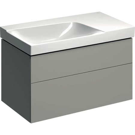 500.516.00.1 Шкафчик для раковины Geberit Xeno² с полкой, с двумя выдвижными ящиками Geberit  - Вид №8