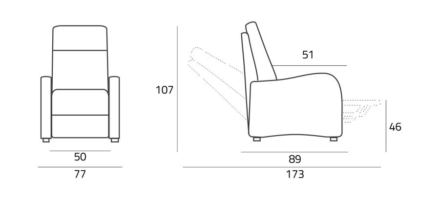 Диваны Divano 2 Posti – 2Relax Spaziorelaxitalia  Brando Relax Brando Relax Divano 2 Posti – 2Relax - Вид №3