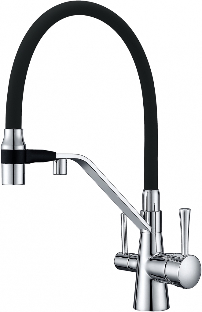 Смеситель ZorG Sanitary ZR 356 YF для кухонной мойки, хром