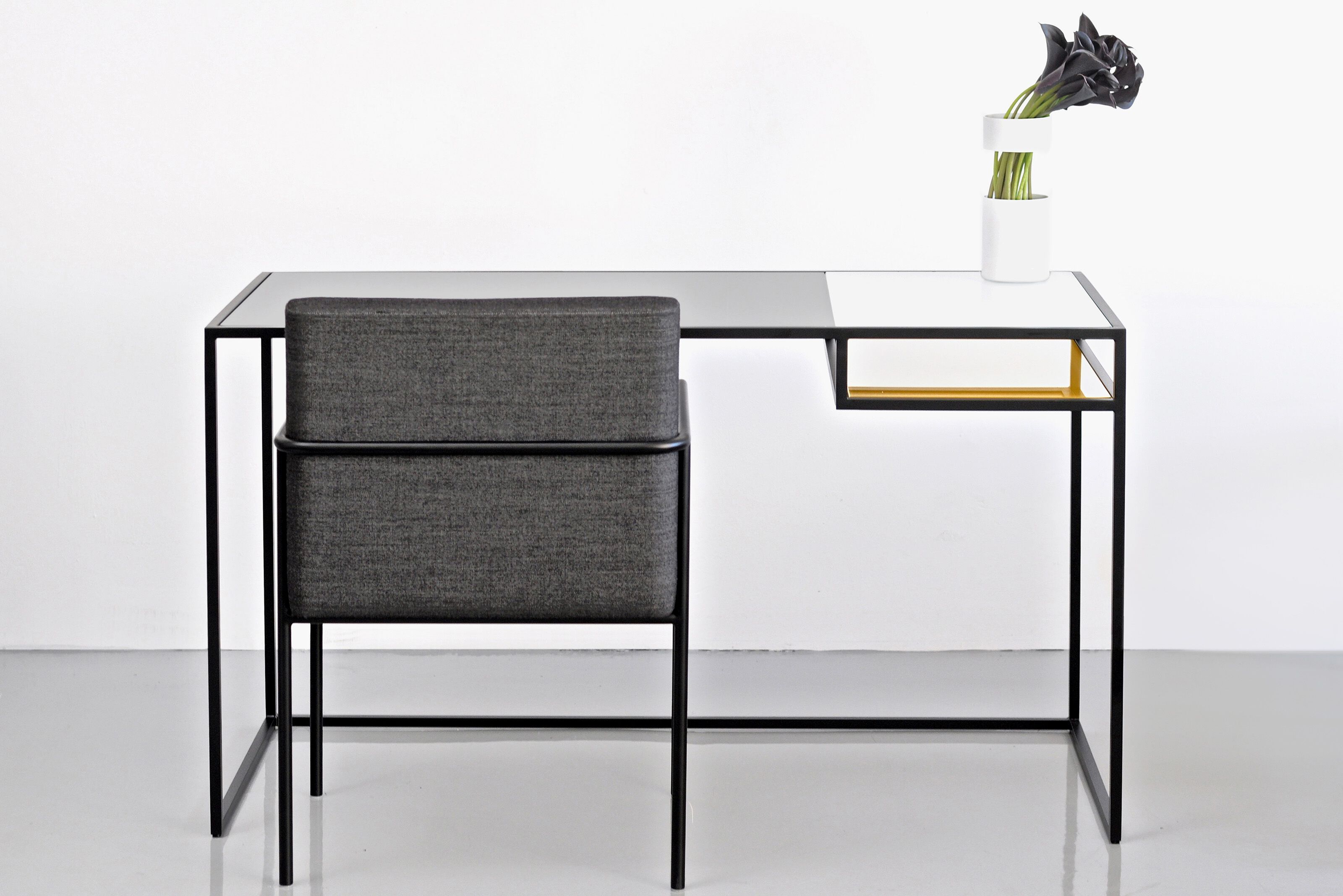 Прямоугольный стеклянный стол Phase Design KEYS ARCH-00023768 - Вид №2