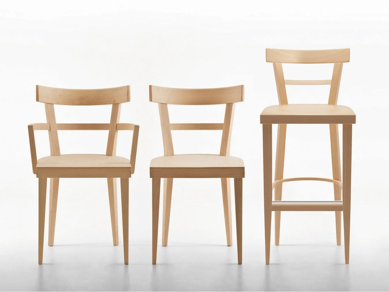 Стул из бука с подлокотниками Billiani кафе ARCH-00095289 - Вид №3