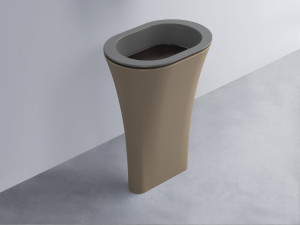 AMLA65-CM+AMPILO-LV+AMCOLO-AN Раковина Amedeo Ovale отдельностоящая cielo Enjoy + Amedeo