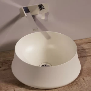 SH02SABBIAMATT Накладная раковина на столешницу  круглая Simas Sharp