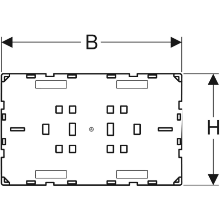 115.087.00.1 Защитная крышка Geberit Omega, заподлицо Geberit  - Вид №2