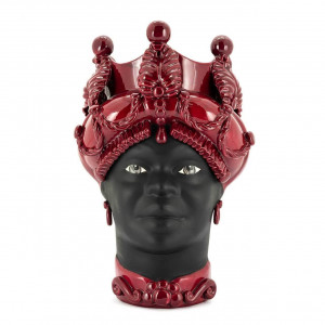 200945-48 ABHIKA ВАЗА MORO LADY BAROQUE BURGUNDY