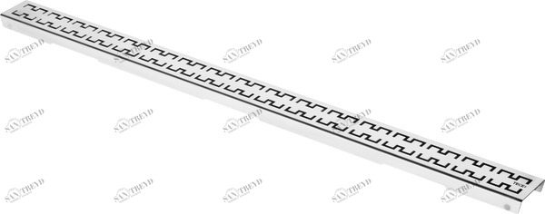 600840 Декоративная решетка TECEdrainline "royal", нержавеющая сталь, глянец  для душевого канала, прямая 800