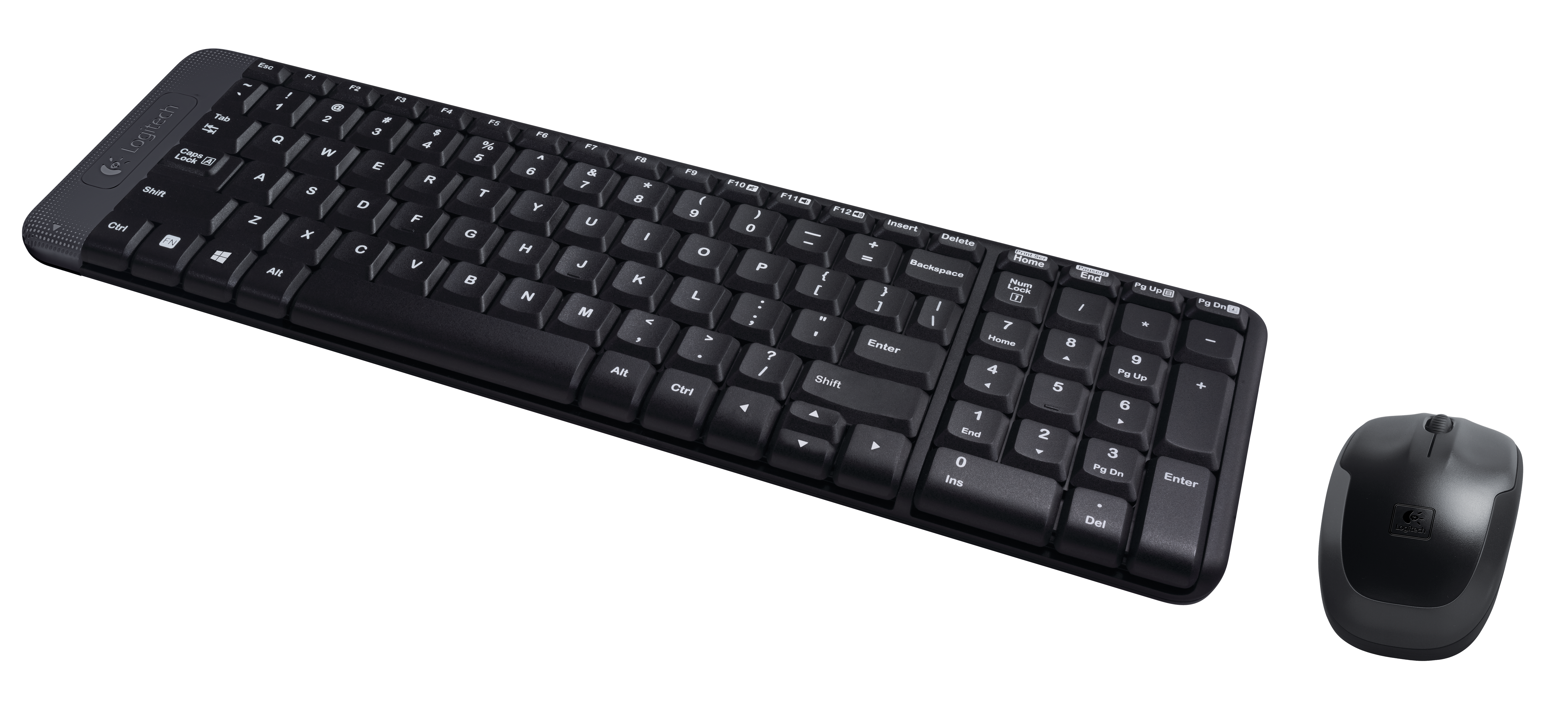 920-003169 Keyboard+mouse wireless desktop mk220 (usb, fm, keyboard:2xaaa, mouse:optical, 1000dpi, 3btn+roll, 1xaa) retail Logitech Santreyd  - Вид №1