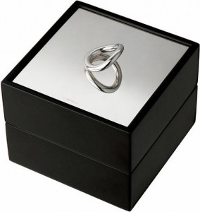 10527654 Christofle Шкатулка 12,7см "Вертиго" (посеребрение) Посеребрение