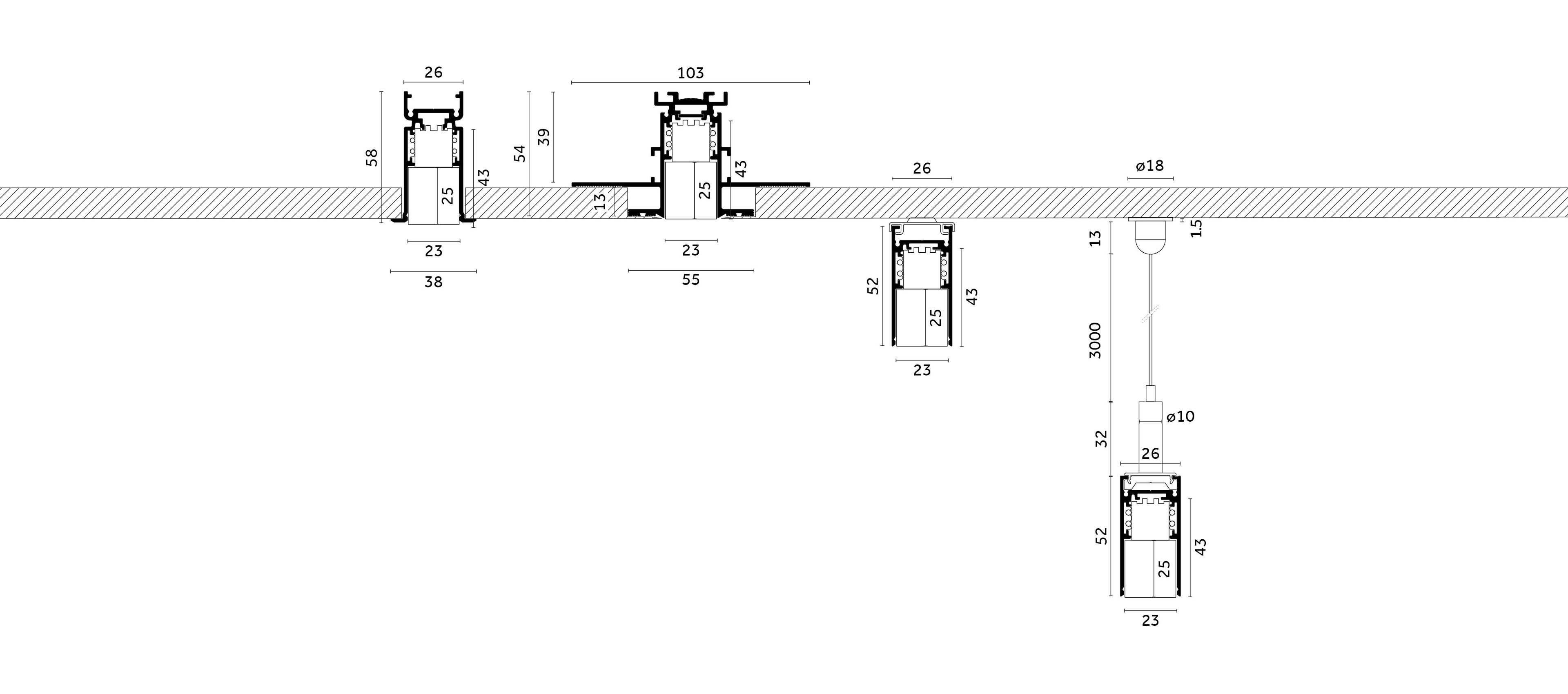 Алюминиевое светодиодное освещение Reggiani 48 V System ARCH-00109896 - Вид №3