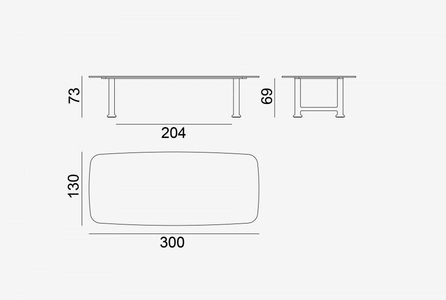 Gervasoni Прямоугольный стол из каррарского мрамора Next / spin sun-id-1391492 - Вид №3