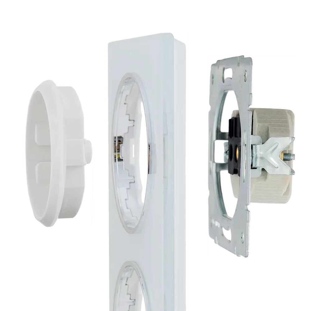 ONEKEYELECTRO Стеклянная рамка для розеток на 4 модуля в современном стиле 82838524 Florence STLM-0036855 - Вид №3