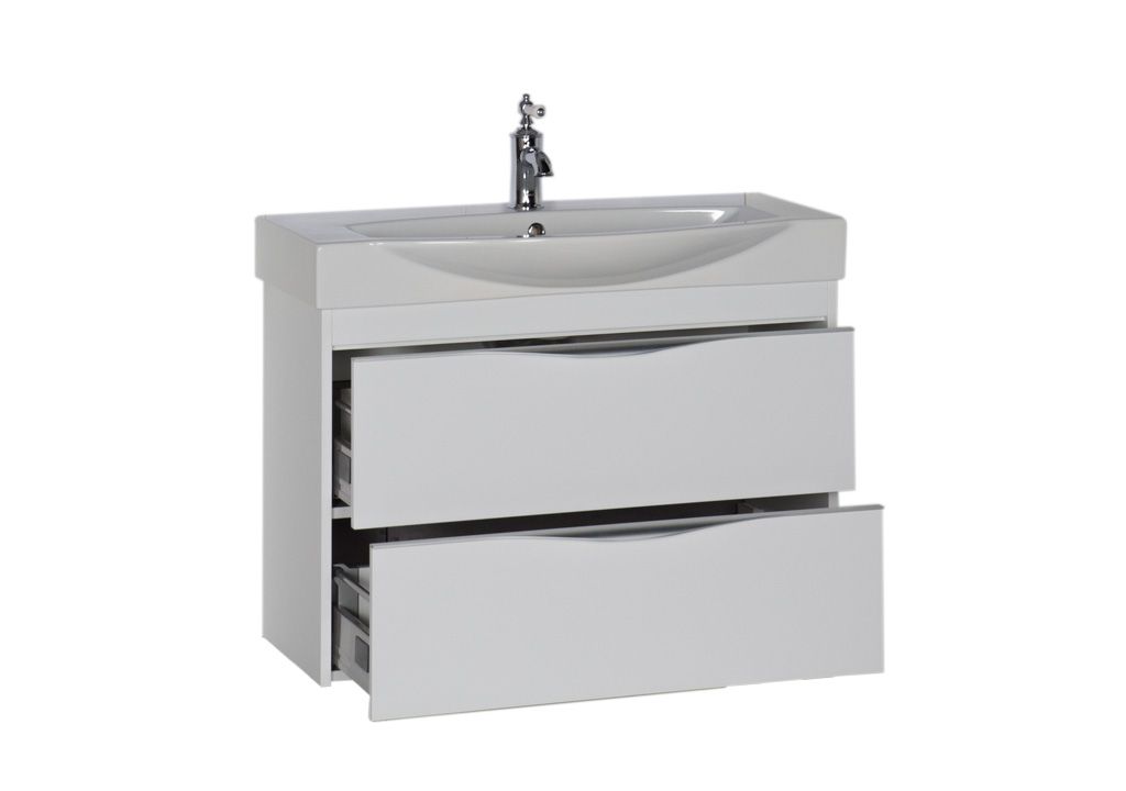 Тумба с раковиной Aquanet Франка 85 белый 0018305300182329 - Вид №2