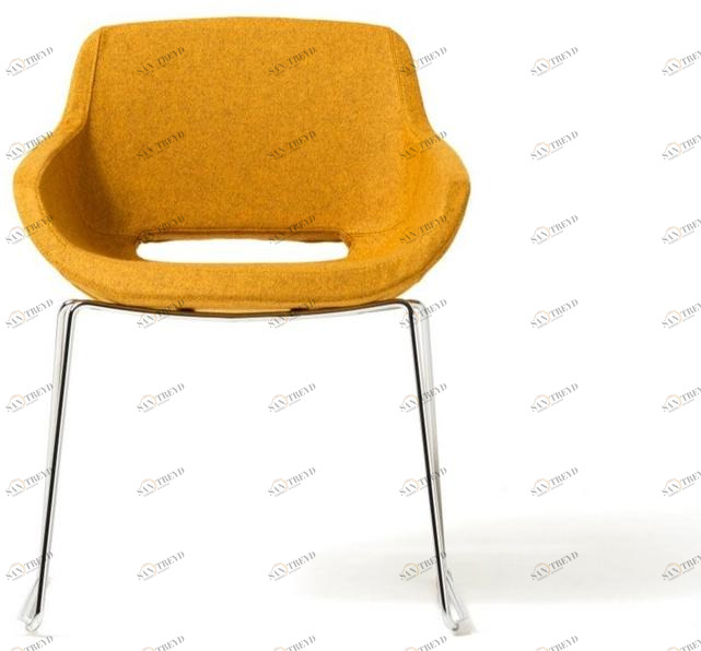 Diemme Тканевый стул на санках с подлокотниками Clea plus sun-id-1410610