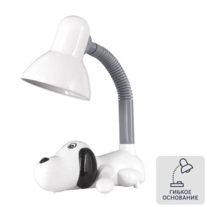 Настольная лампа Camel KD-387 «Собачка», цвет белый