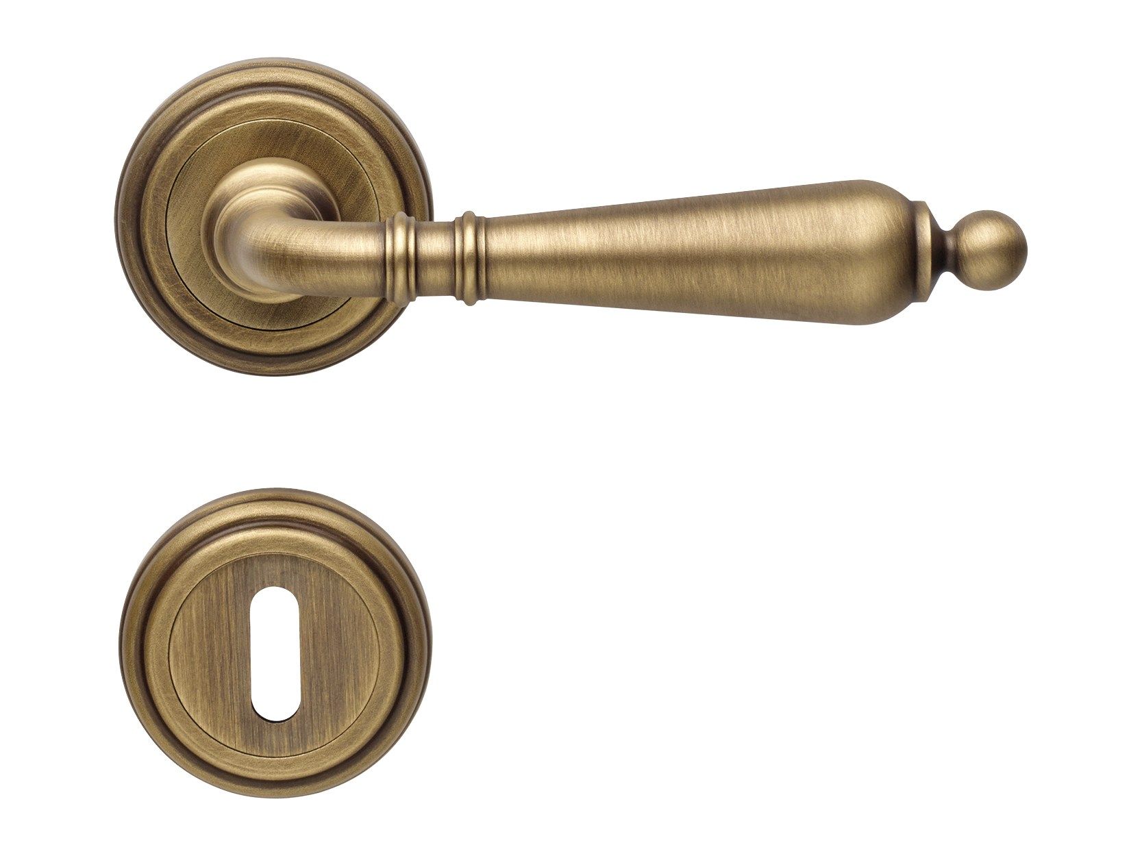 Классическая латунная ручка на розетке с насадкой LINEA CALI' Флоренция ARCH-00029887