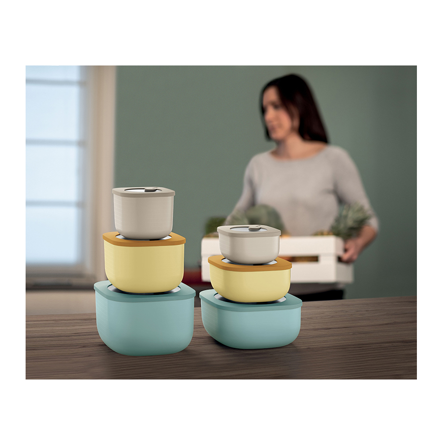 170705176 Контейнер для хранения store&more, 2,8 л, зеленый Guzzini  - Вид №1