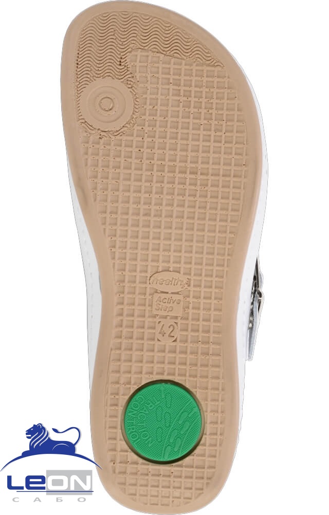 61961 Сабо "Leon" мужские белые LEON  Медицинская обувь  размер 42  - Вид №5