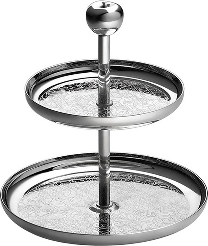 10565031 Christofle Блюдо двухъярусное для конфет "Райский сад" (посеребр.) Посеребрение 