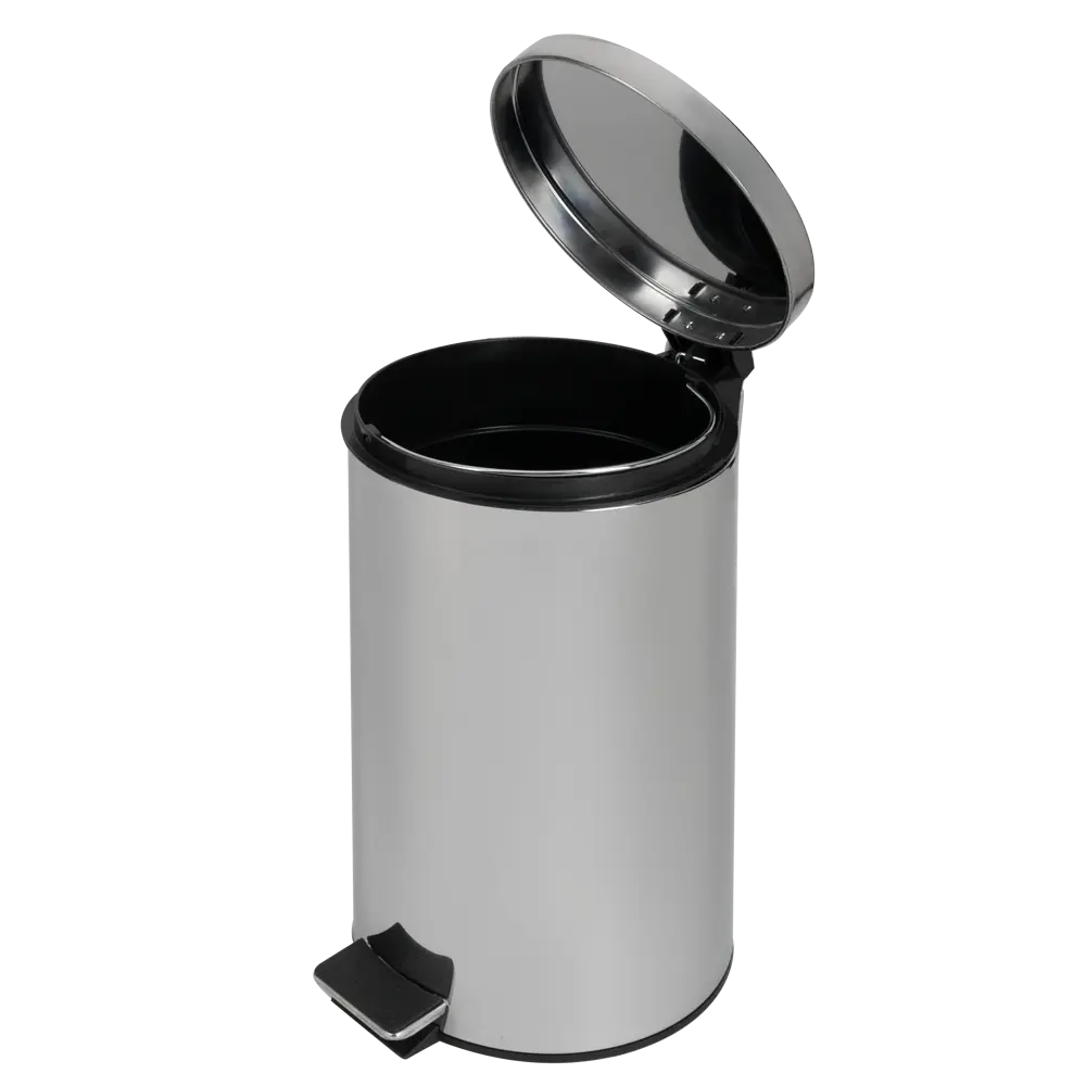 Контейнер для мусора BXG TCR- 12L, 12 л, сталь, цвет глянцевый хром STLM-2151590 - Вид №1