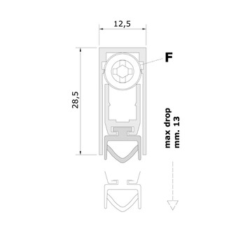 Автоматический порог Comaglio BASIC 420 Santreyd LK01-990